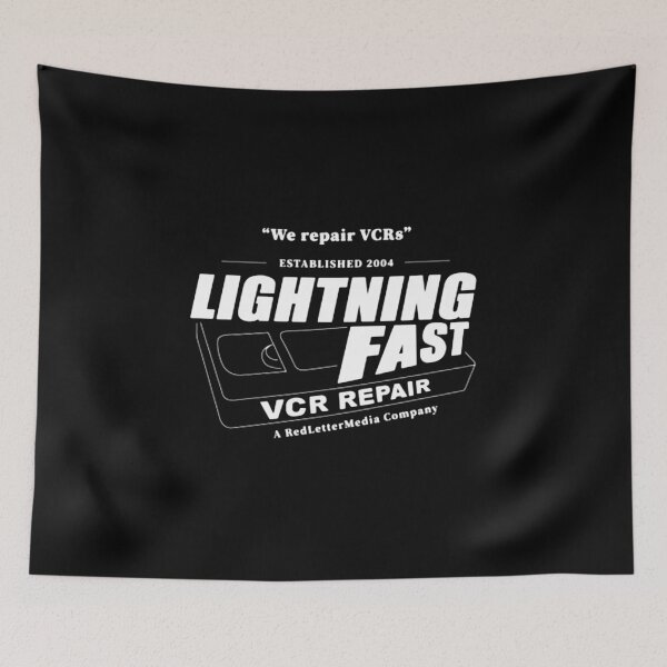 Item preview, Lightning Fast VCR Repair RedLetterMedia Gift Halloween Day, Thanksgiving, Christmas Day designed and sold by PhilippHeld.