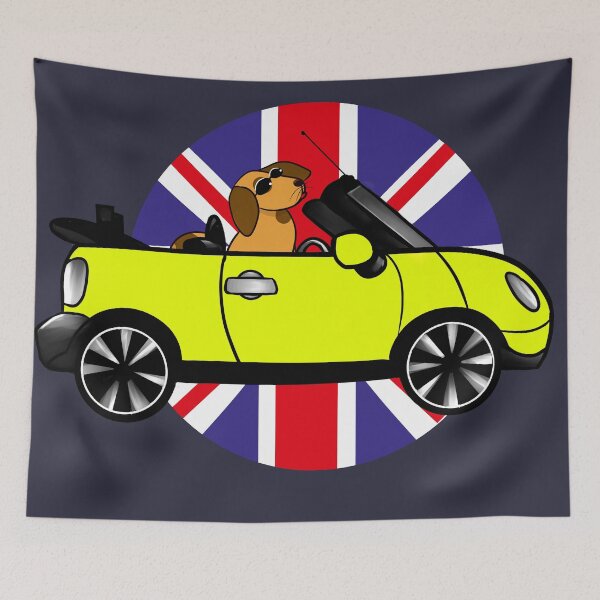 Item preview,   BEEP BEEP Mini and dog, england flag  designed and sold by BeccaKenDesigns.