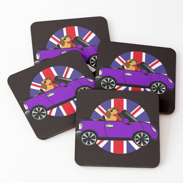 Item preview, BEEP BEEP Mini and dog, england flag  designed and sold by BeccaKenDesigns.