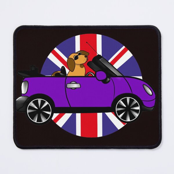 Item preview, BEEP BEEP Mini and dog, england flag  designed and sold by BeccaKenDesigns.