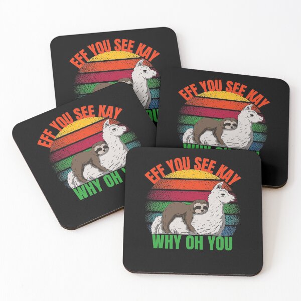 Item preview, Eff You See kay Why Oh You - funny Sloth & Llama design designed and sold by HROC.