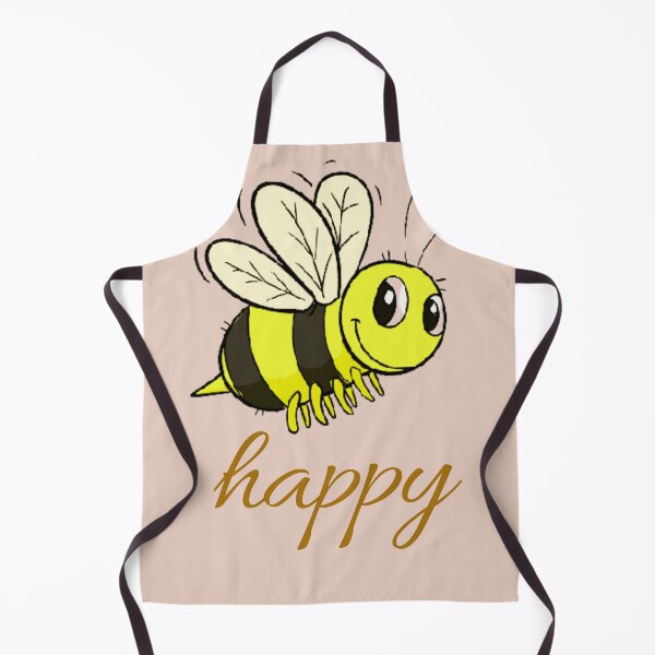 Item preview, Bee happy designed and sold by WORDtoARTwork.