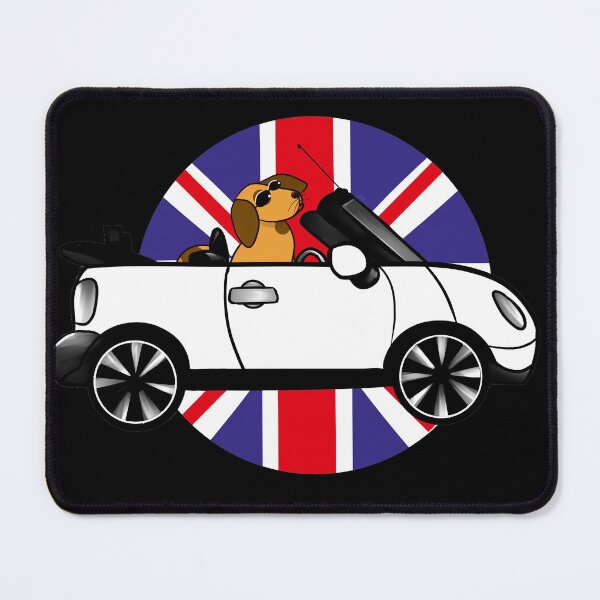 Item preview, BEEP BEEP Mini and dog, england flag designed and sold by BeccaKenDesigns.