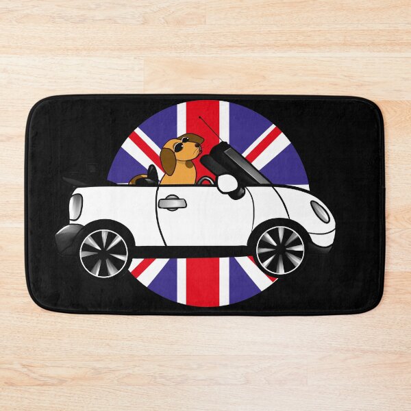 Item preview, BEEP BEEP Mini and dog, england flag  designed and sold by BeccaKenDesigns.