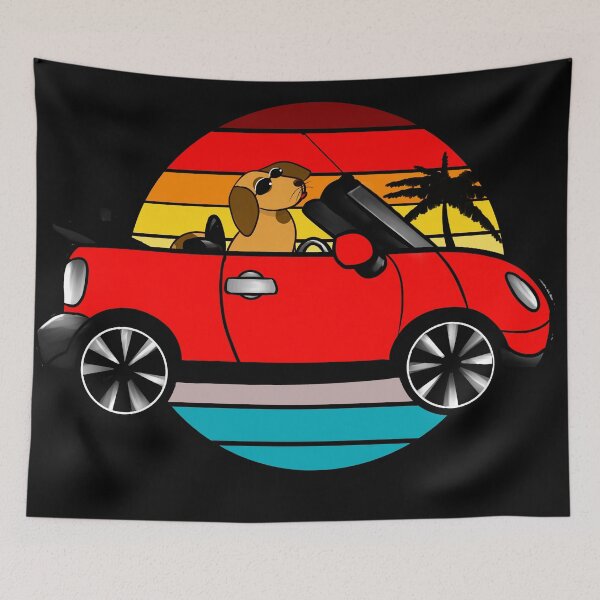Item preview, BEEP BEEP Mini and dog, paradise designed and sold by BeccaKenDesigns.