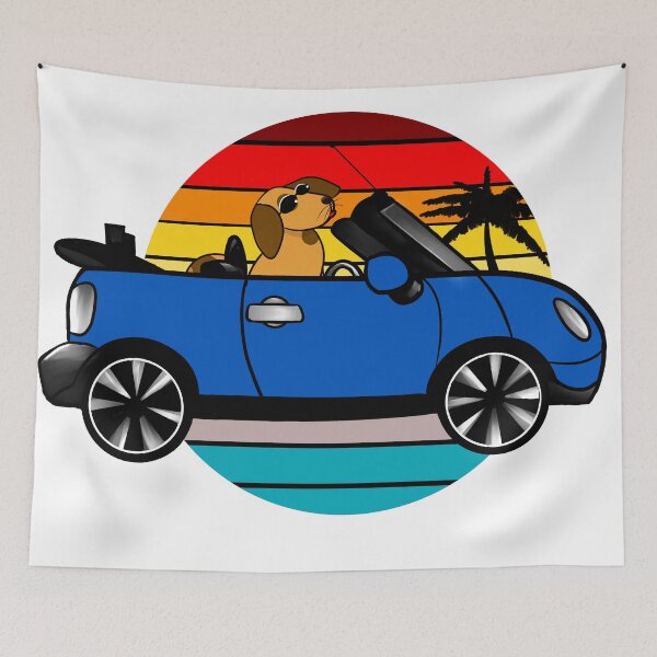 Item preview, BEEP BEEP Mini and dog, paradise designed and sold by BeccaKenDesigns.