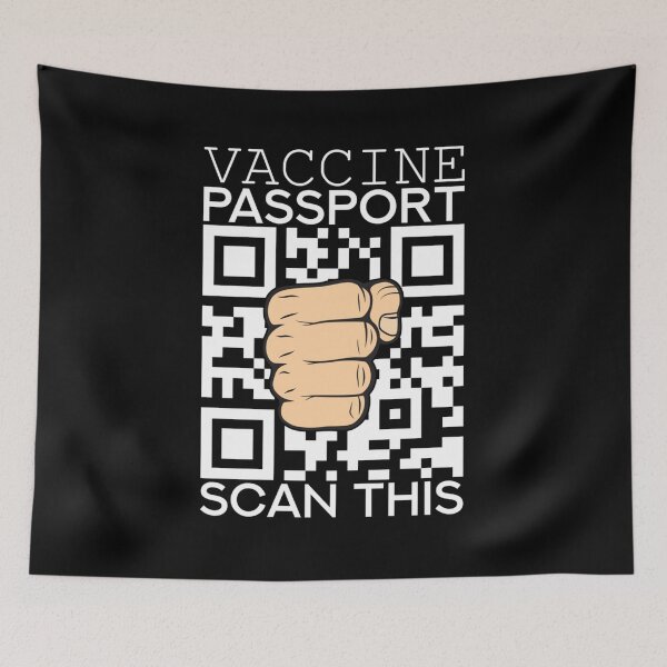 Item preview, Vaccine Passport Scan This -funny saying -gift for friend Gift Halloween Day, Thanksgiving, Christma designed and sold by SimonHeinzmann.
