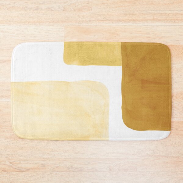Item preview, Mustard watercolor geometric shapes designed and sold by WhalesWay.