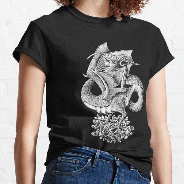 M C Escher Dragon 1952 T-Shirts for Sale | Redbubble