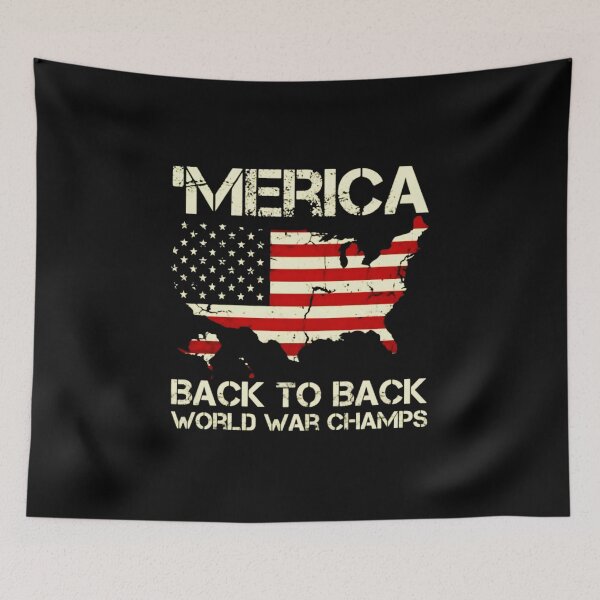 Item preview, M.e.r.i.c.a Back to Back World War Champions Gift Halloween Day, Thanksgiving, Christmas Day designed and sold by PhilippHeld.