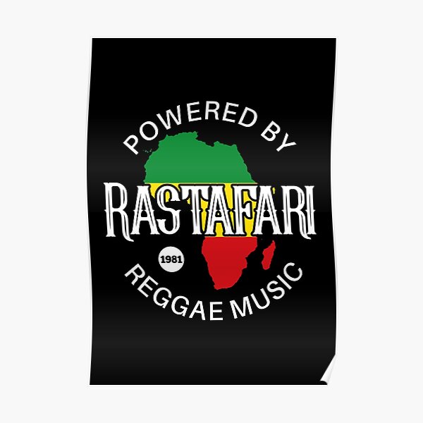 Rastafari Reggae Music Rasta Flag Poster