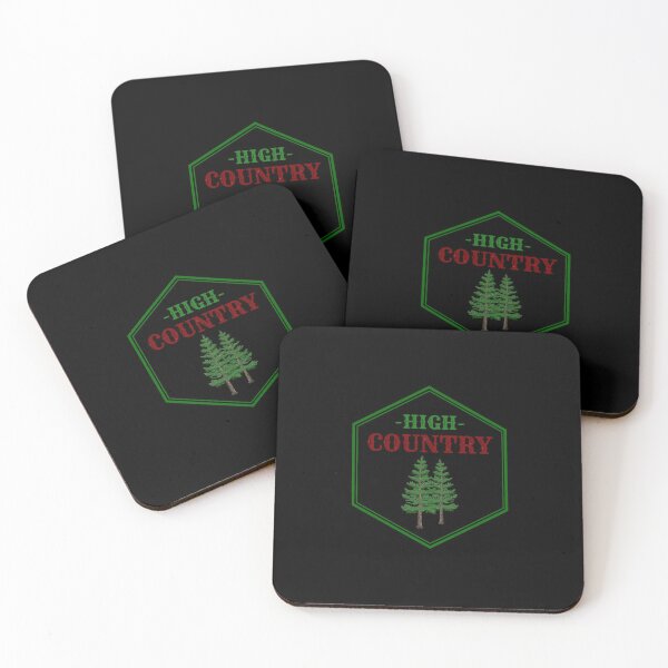 Item preview, High Country Clear Plaque with Pine Trees on Black designed and sold by HighCountry2021.