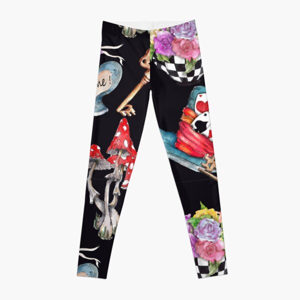 Leggings+with+an+Alice+and+Cheshire+Cat+print.  Paño, Ropa disney, Trajes  inspirados en disney