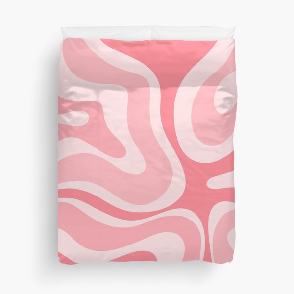 Item preview, Modern Retro Liquid Swirl Abstract in Pastel Pink Blush designed and sold by kierkegaard.