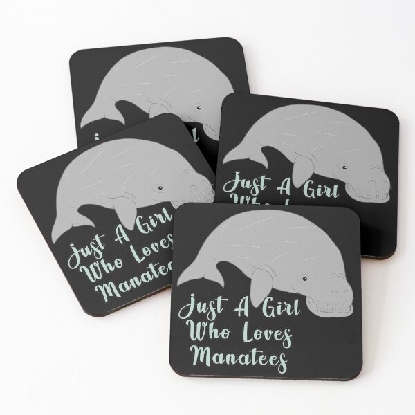 Item preview, Just A Girl Who Loves Manatees designed and sold by NuarzDesign.