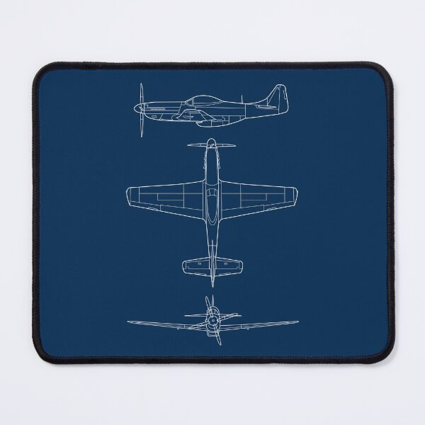 Item preview, P-51 Mustang WWII Fighter Blueprint designed and sold by Beltschazar.
