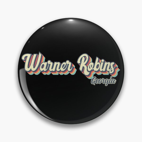 Item preview, Warner Robins City Georgia Retro Vintage 70s rainbow designed and sold by Teelogic.