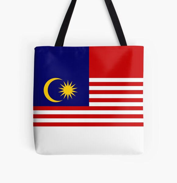 Malaysian Flag, Malaysia Flag, Flag of Malaysia, Malaysia, Flag All Over Print Tote Bag