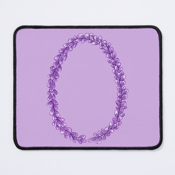 Item preview, Lavender Letter O Hand Drawn in Watercolor and Ink designed and sold by EndlessDoodles.