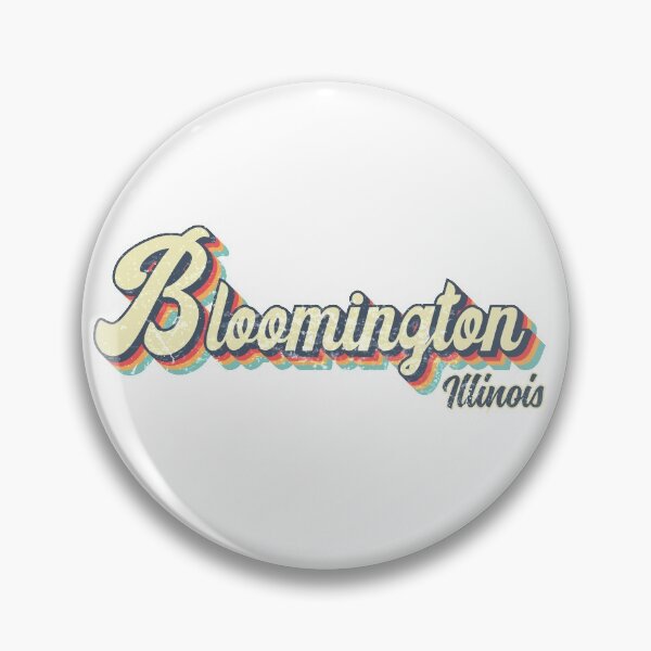 Artikelvorschau, Bloomington City Illinois Retro Vintage 70er Jahre Regenbogen entworfen und verkauft von Teelogic.