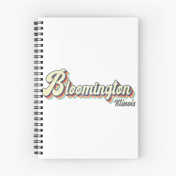 Item preview, Bloomington City Illinois Retro Vintage 70s rainbow designed and sold by Teelogic.