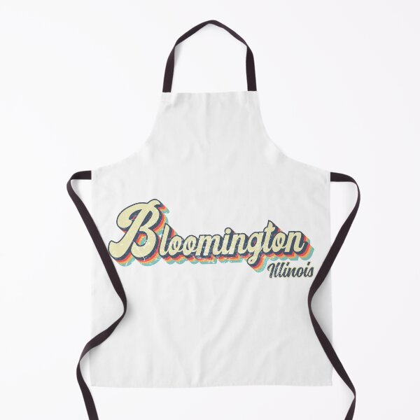 Item preview, Bloomington City Illinois Retro Vintage 70s rainbow designed and sold by Teelogic.