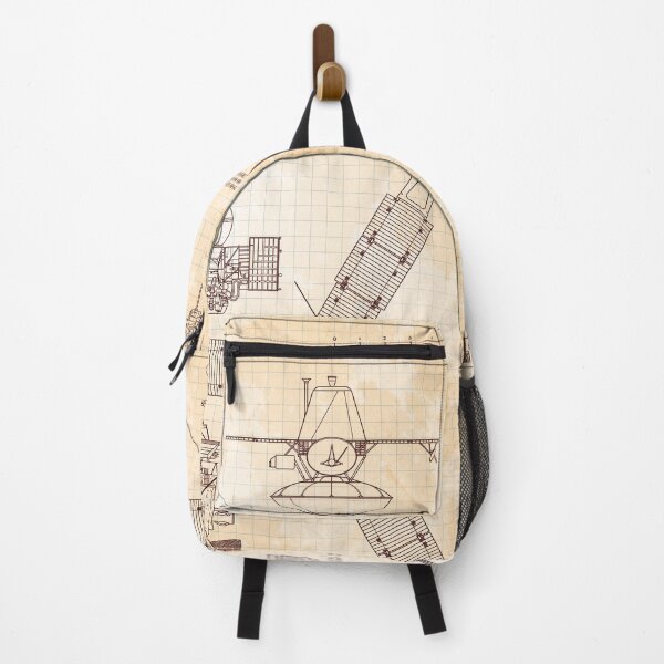 Item preview, Deep Space Exploration Probes (Old Blue Grid - Burgundy) designed and sold by BGALAXY.