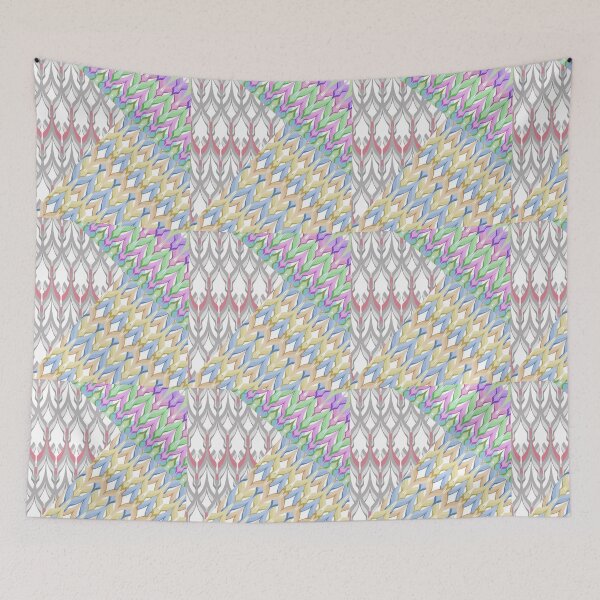 Item preview, Patchwork seamless retro pattern background designed and sold by fuzzyfox.