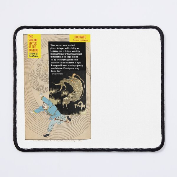 Item preview, The Second Virtue of the Bushido – COURAGE designed and sold by TheArtBarCafe.