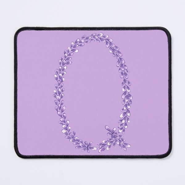 Item preview, Lavender Letter Q Hand Drawn in Watercolor and Ink designed and sold by EndlessDoodles.