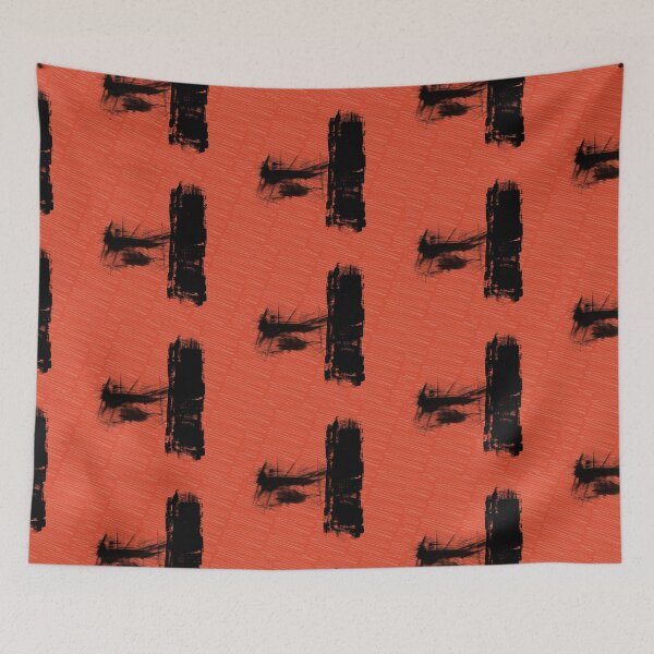 Item preview, Red and Black Allover Abstract designed and sold by GrimalkinStudio.