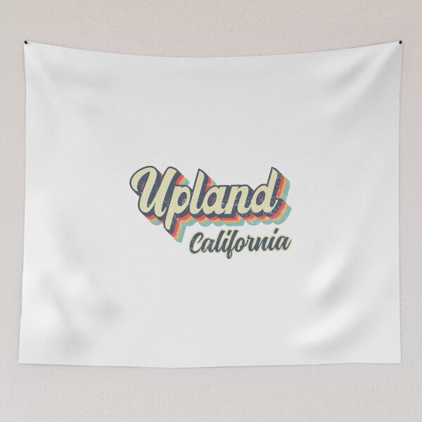 Item preview, Upland City California Retro Vintage 70s rainbow designed and sold by Teelogic.