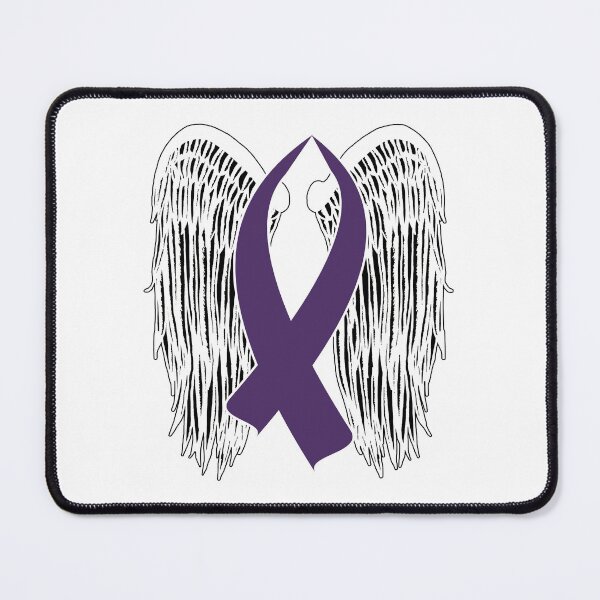 Item preview, Winged Awareness Ribbon (Purple) designed and sold by blakcirclegirl.