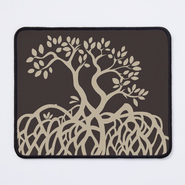 Item preview, Vector Mangrove Tree Silhouette - Beige designed and sold by jamiesoondesign.
