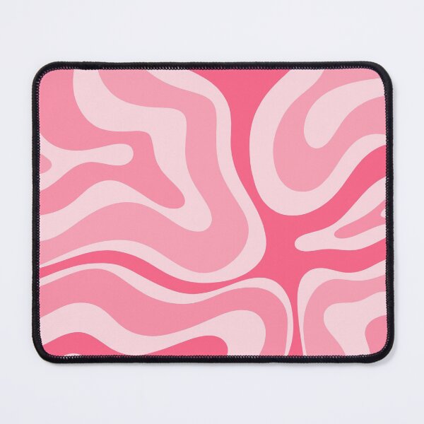 Item preview, Modern Retro Liquid Swirl Abstract Pattern in Candy Pink designed and sold by kierkegaard.