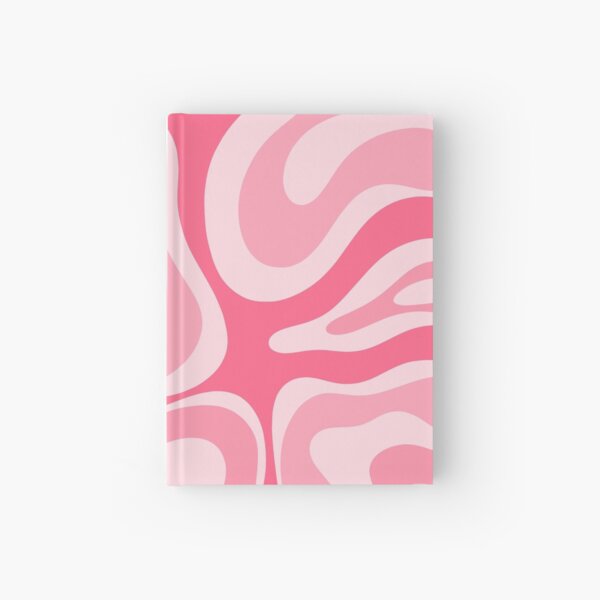 Modern Retro Liquid Swirl Abstract in Pastel Pink Blush | Poster