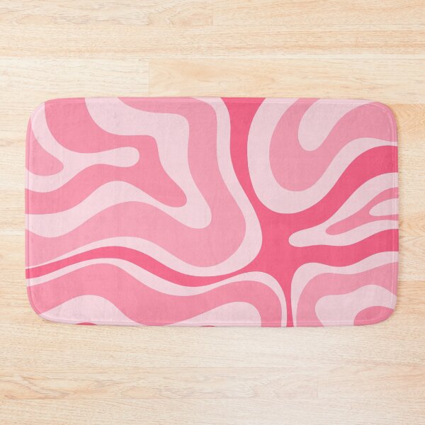 Item preview, Modern Retro Liquid Swirl Abstract Pattern in Candy Pink designed and sold by kierkegaard.