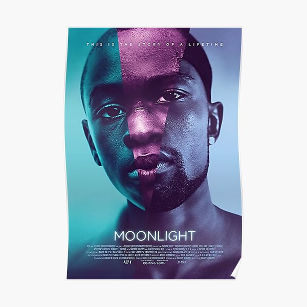 "Moonlight Movie Poster" Poster by kurtismcabee Redbubble