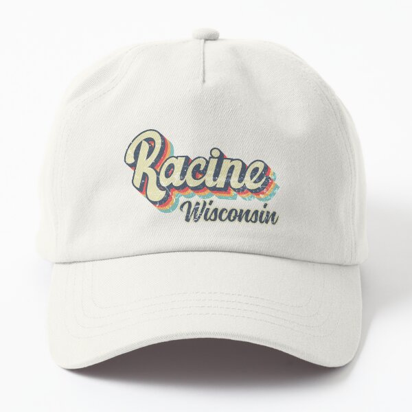 Aperçu de l'œuvre Arc-en-ciel rétro vintage des années 70 de Racine City Wisconsin créée et vendue par Teelogic.