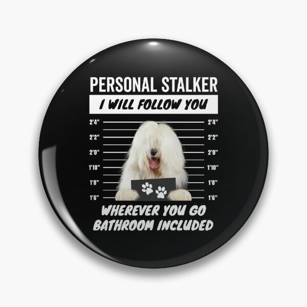 Item preview, Personal Stalker – Old English Sheepdog designed and sold by More Cute Dogs.
