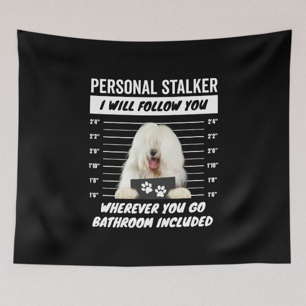Item preview, Personal Stalker – Old English Sheepdog designed and sold by More Cute Dogs.