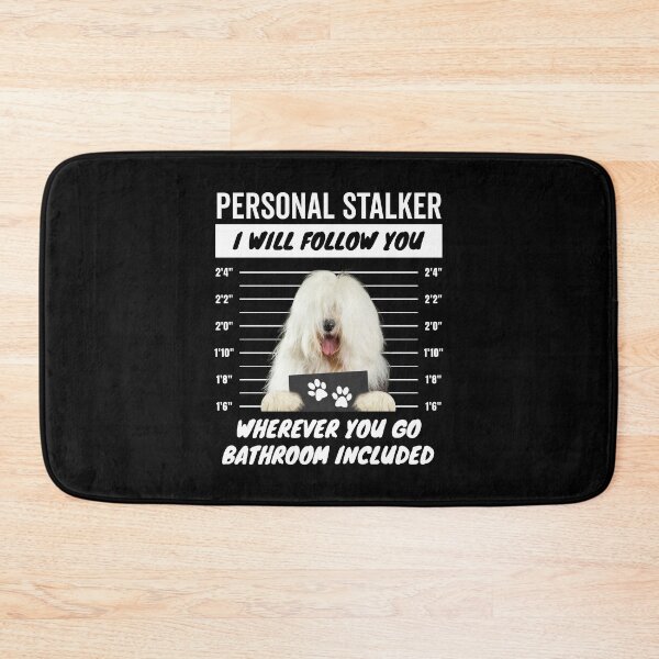 Item preview, Personal Stalker – Old English Sheepdog designed and sold by More Cute Dogs.