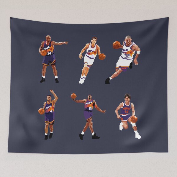 Item preview, Phoenix Legends 90s Sticker Collection (Charles Barkley, Kevin Johnson, Dan Majerle, Jeff Hornacek, Cedric Ceballos, Jeff Hornacek) Qiangy designed and sold by qiangdade.
