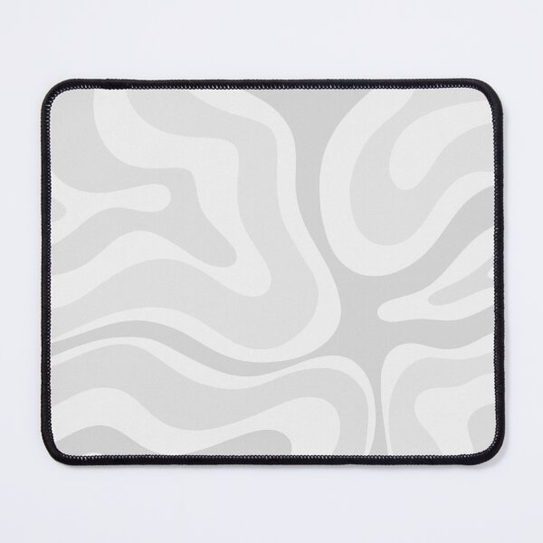 Item preview, Modern Retro Liquid Swirl Abstract in Pale Grey designed and sold by kierkegaard.