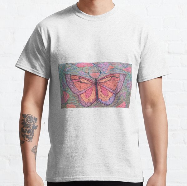 Peach Butterfly  Classic T-Shirt