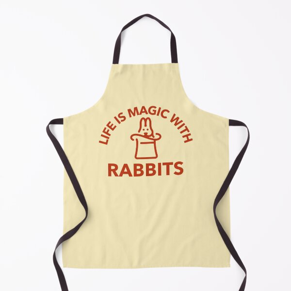 Item preview, Life is Magic with Rabbits  - funny rabbit design in rust text designed and sold by katiekendall.
