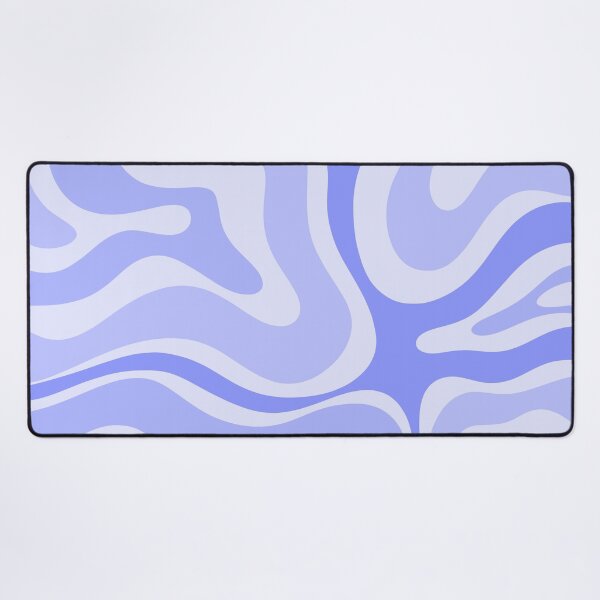 Item preview, Modern Retro Liquid Swirl Abstract in Periwinkle  designed and sold by kierkegaard.