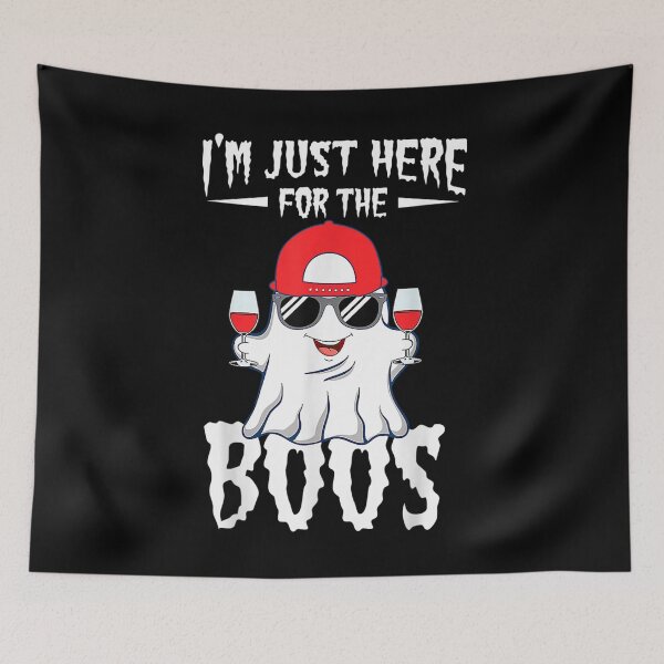 Item preview, I'm Just Here For the Boos, Scary Halloween Ghost Appareal  designed and sold by GodivaShop.
