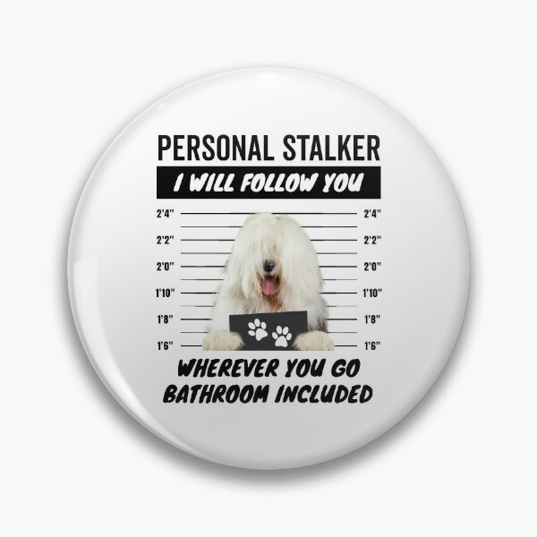 Item preview, Personal Stalker – Old English Sheepdog designed and sold by More Cute Dogs.