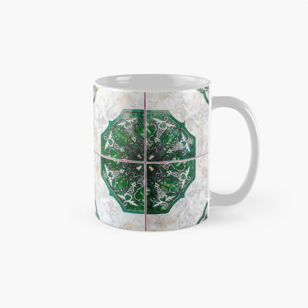 Item preview, Intricate Green and Marble Tile Pattern designed and sold by MyQueendom.